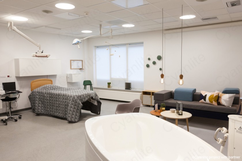 Cyanlite Nova architectural lighting project in hospital